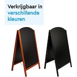 thumbnail of BRASQ Krijtstoepbord Elegance Zwart - 70x130 CM - Krijtbord - Reclamebord - Stoepbord - Dubbelzijdig - voor Binnen en Buiten - Horeca