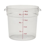 thumbnail of CAMBRO - RFSCW18-135 - Contenitore rotondo 17,2 L - 37,8 x 37,8 cm - Trasparente (Coperchio non incluso).
