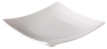 METRO Professional ​Plato para tapas Vilo, porcelana, 9.2 x 9.2 cm, cuadrado, blanco, 3 unidades