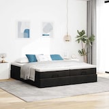 thumbnail of vidaXL Ottoman-Bett mit Matratzen Schwarz 160x200 cm Stoff