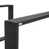 thumbnail of HOMCOM juego de 2 patas de mesa de acero 70x41 cm patas rectangular de mesa para muebles de bricolaje industrial con tornillos y protectores de suelo