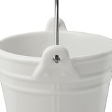 thumbnail of Tischrestebehälter, 450 ml, Ø 10,5 cm, Porzellan, Edelstahl mit Henkelgriff