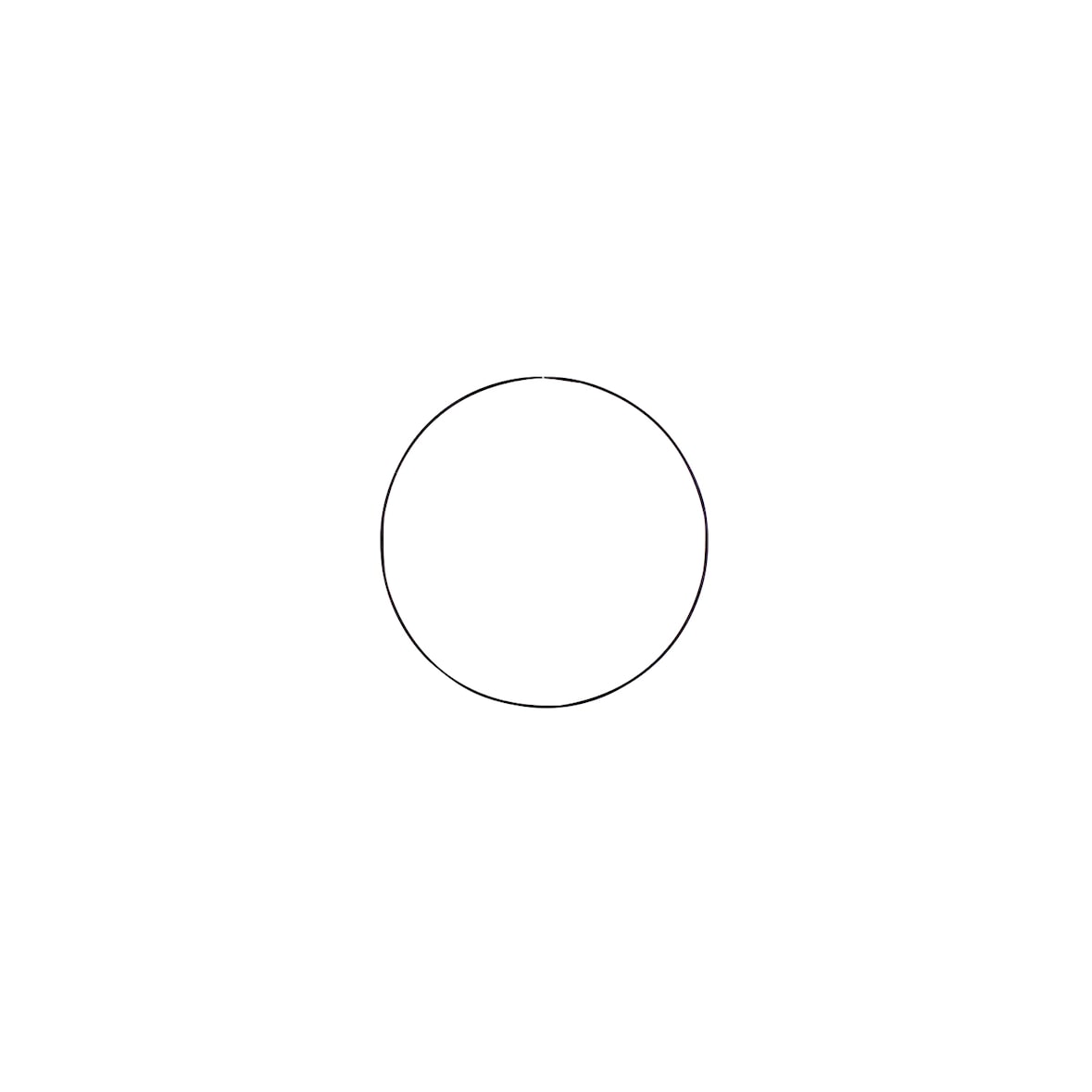Deko-Ring Hoop, schwarz Metall, Durchmesser 30 cm