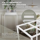 thumbnail of ML-Design Pflanzenständer 45×45×88 cm, Weiß, Metall, quadratisch, abnehmbares Tablett, Indoor/Outdoor