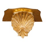 thumbnail of Mensola a muro legno finitura foglia oro L30xPR15xH16 cm Made in Italy elegante e raffinata