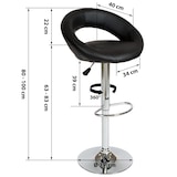 thumbnail of tectake Lot de 2 tabourets de bar CHRISTIAN - noir - 401560