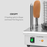 thumbnail of Wurstfabrik Pro 550 Hot Dog Maker 550W 2 Spieße 5L 30-100°C Edelstahl Silber