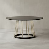 thumbnail of Couchtisch Rund 80x80x42 cm Schwarz Gold Sofatisch Metall Modern, Runder Wohnzimmertisch Salontisch, Tisch Wohnzimmer Groß, Kaffeetisch