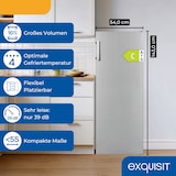thumbnail of Exquisit Gefrierschrank, 161 Liter, No-Frost, LED-Anzeige, leise, GS5231-NF-H-040C inoxlook