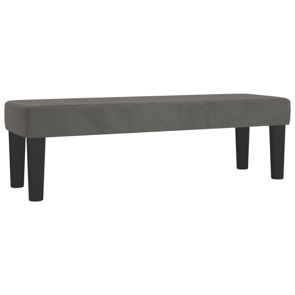 vidaXL Sitzbank Dunkelgrau 100x30x30 cm Samt