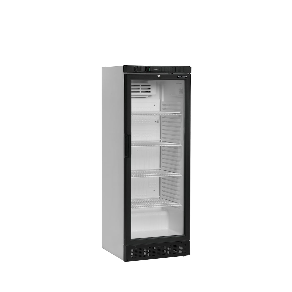 TEFCOLD Enfriador de botellas, acero y vidrio, 595 x 640 x 1635 mm, refrigeración profesional, Blanco