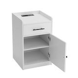 thumbnail of Home Nature Wohnkonzept Nachttisch mit Steckdose Schublade Tür Schlafzimmer Kommode modern 40 cm