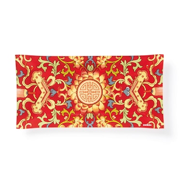 Excelsa piatto/vassoio La Via Della Seta vetro 30x2,5x15 cm multicolore