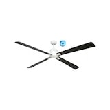 thumbnail of Deckenventilator mit WLAN CasaFan ECO NEO III 180 cm 943411 W Weißer Motor / Wenge und silberne Wendeflügel