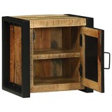 thumbnail of Helloshop26 - Moderner rechteckiger Badezimmerschrank mit Ablage 40 x 30 x 40 cm aus massivem braunem Mangoholz 02_0057650