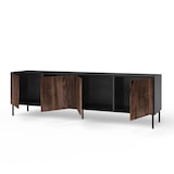 thumbnail of AQA Design Buffet 4 ante BUDAPEST-S nero/rovere rio cm. L.238 P.50 H.72 in melaminico e MDF MP03165