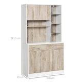 thumbnail of HOMCOM Mobile Buffet Dispensa Cucina, Ante Cassetti Vani Aperti
