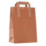 thumbnail of 300x Papiertragetaschen 22 x 10,5 x 30 cm 70g/qm braun
