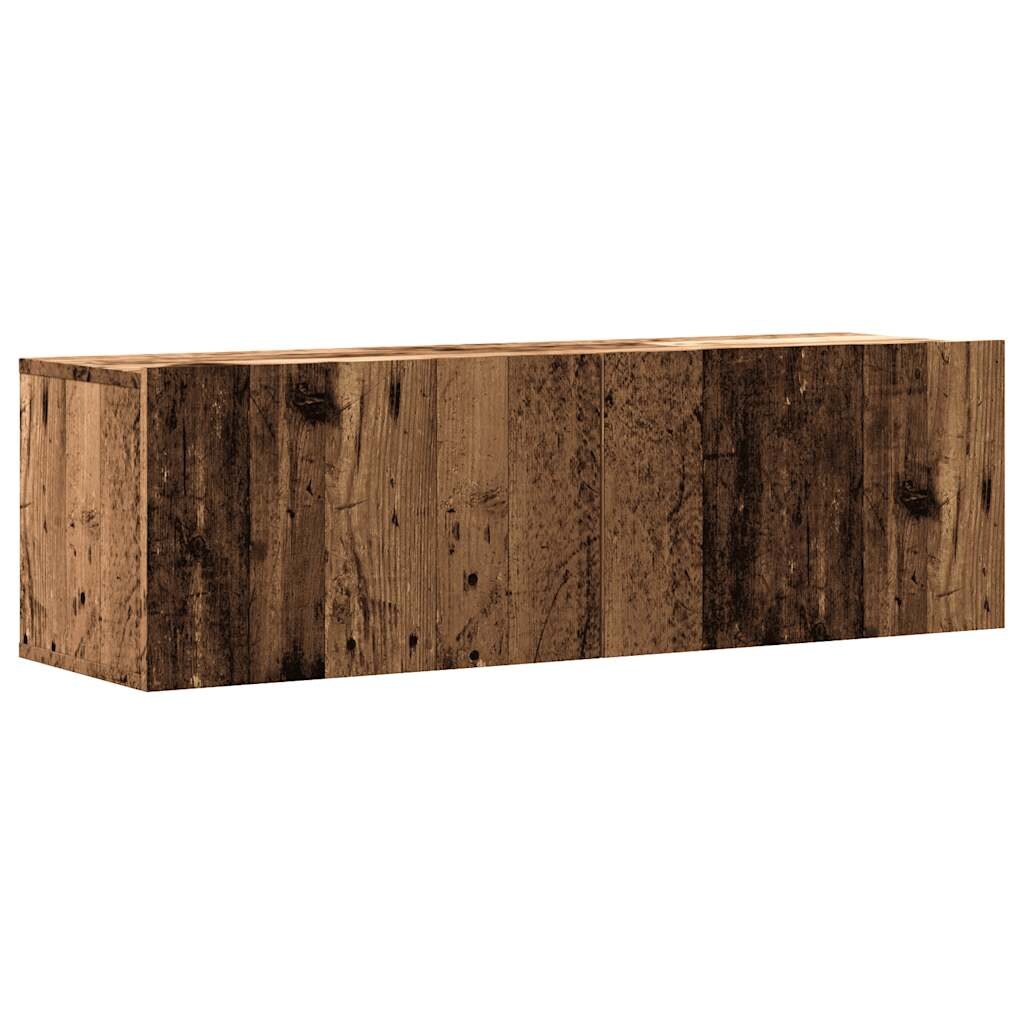 vidaXL TV-Wandschrank Altholz-Optik 100x30x30 cm Holzwerkstoff