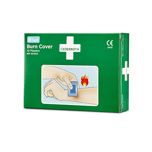 100 Cederroth Burn Cover, Hydrogelplaster 74 mm x 45 mm