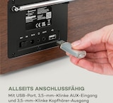 thumbnail of Silver Star Mini Two Internet DAB+/FM Radio, WiFi, BT, TWS Speaker Walnuss