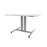 thumbnail of Schaff höhenverstellbarer Schreibtisch Progress | mit Gasfeder | Höhe 64 bis 106 cm | Tischplatte 120x80 cm | Gestell Silber