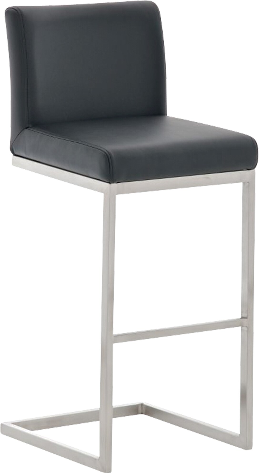 CHEFGASTRO Barhocker QUEENS HxBxT 104x42x48cm Kunstleder Schwarz Barstuhl