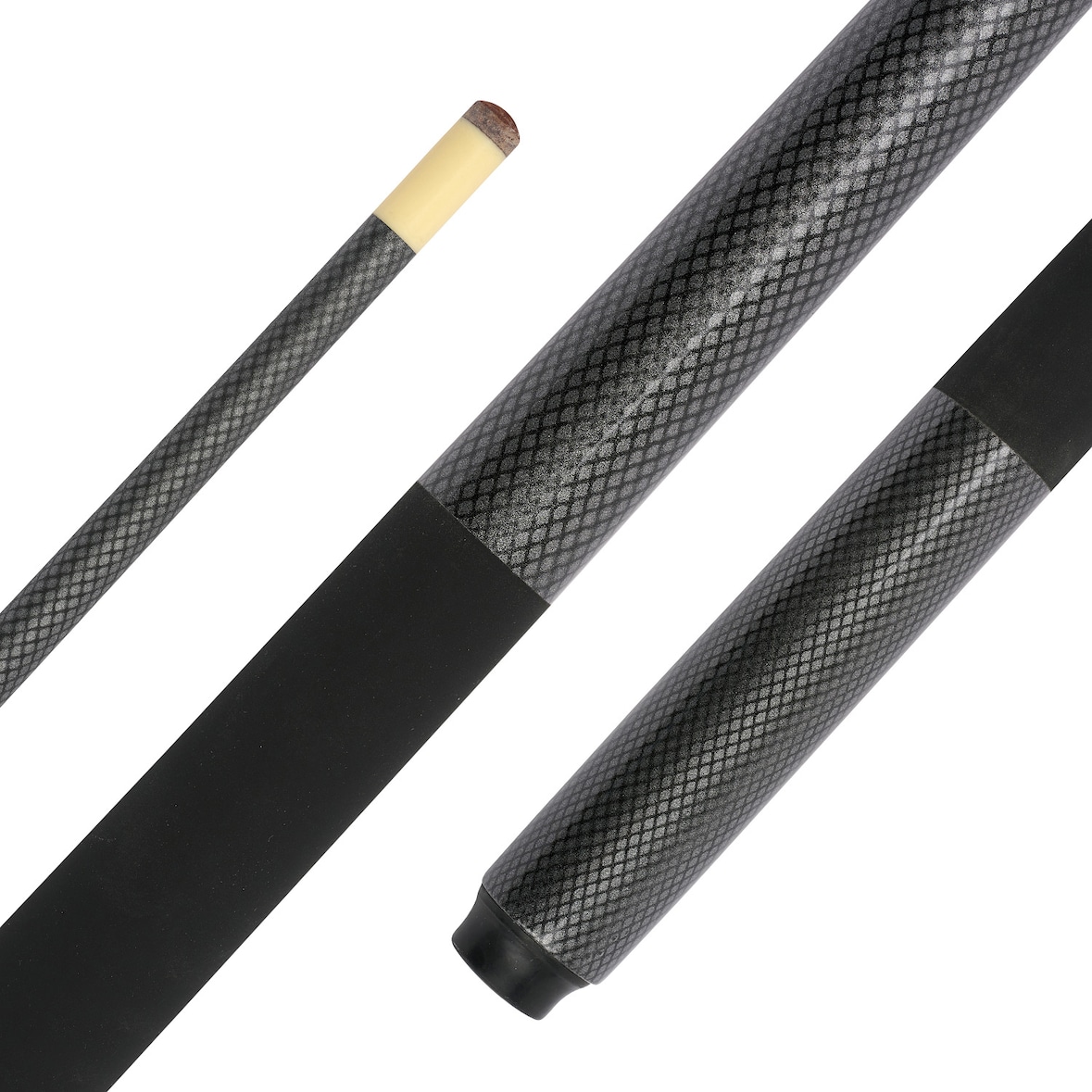 Bison Billard-Queue "Graphite", Core I, Grau