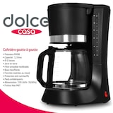 thumbnail of Cafetière 1,2L - 8-12 Tasses 900W - Dolce Casa DC-CAF-8-12-N - Filtre amovible - Fonction maintien au chaud - Noir Mat