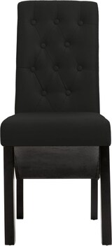 thumbnail of Esszimmerstühle VEDA 6er Set Schwarz Stoff | Polsterstühle Küchenstuhl Wohnzimmerstühle Essstühle bequem