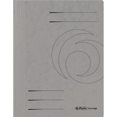 Herlitz Schnellhefter 11159704 DIN A4 Colorspankarton grau