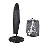 thumbnail of SVITA Zwenkparasol 3m met beschermhoes Parasolstandaard opvulbaar 4-delige kantelparasol Zwenkparasol Beige