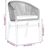 thumbnail of Helloshop26 - Ensemble de salle à manger de jardin meuble extérieur 5 pièces marron 02_0013823