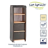 thumbnail of San Ignacio KIPIT - Estantería 2 cajones Madera 113 x 42 x 28 cm Gris