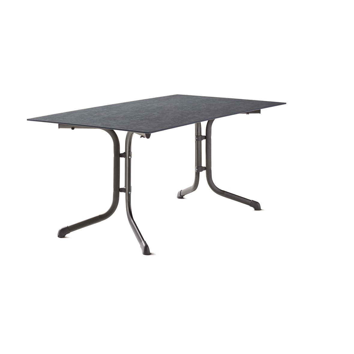 Sieger 5180-30 Klapptisch Polytec® 160 x 90 cm, eisengrau, Schiefer anthrazit
