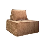 thumbnail of Oviala Canapé modulable 2 places en tissu avec coussins terracotta