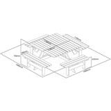 thumbnail of Houten picknicktafel op Rowlinson Square