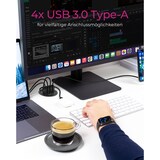 thumbnail of ICY BOX IB-HUB1403 - USB 3.2 Gen 1 (3.1 Gen 1) Type-A - USB 3.2 Gen 1 (3.1 Gen 1) Type-A - 5000 Mbit/s - Schwarz - Kunststoff - Leistung