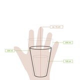 thumbnail of BIOZOYG Pappbecher 50 Stück 200 ml / 8 oz, Ø 80 mm, weiß - Becher für Heißgetränke - Kaffeebecher to go - Einwegbecher, Alternative zu Styroporbecher