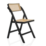 thumbnail of Silla plegable / Silla de comedor TUDELA BAMBOO Bambú / Ratán marrón hjh LIVING