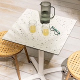 thumbnail of Tavolo da terrazza 60 x 60 cm, reclinabile, laminato terrazzo specchiato.