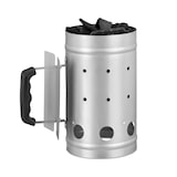 thumbnail of Relaxdays Anzündkamin, aus Stahl, Grillkohleanzünder für BBQ, Kamin, Grills, H x D: 27 x 16 cm, Grillstarter, silber