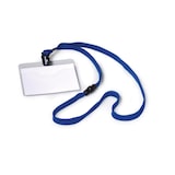 thumbnail of Durable Ansteckschild mit Textilband dunkelblau, 10 Stück