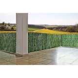 thumbnail of Balkonsichtschutz N77, Sichtschutz Windschutz Verkleidung für Balkon Terrasse Zaun ~ 300x100cm Tanne hell