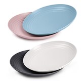 thumbnail of Plastic Forte - Juego de 6 Platos Classic Semi Hondos 19 cm Reutilizables. Ideal Fiestas. Grafito