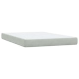 thumbnail of vidaXL Boxspringbett mit Matratze & LED Hellgrau 160x210 cm Samt