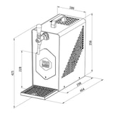 thumbnail of Bierkühler BieTal® Bierzapfanlage 30 L/h KOMPLETTSET 5L Adapter OHNE CO2 Flasche