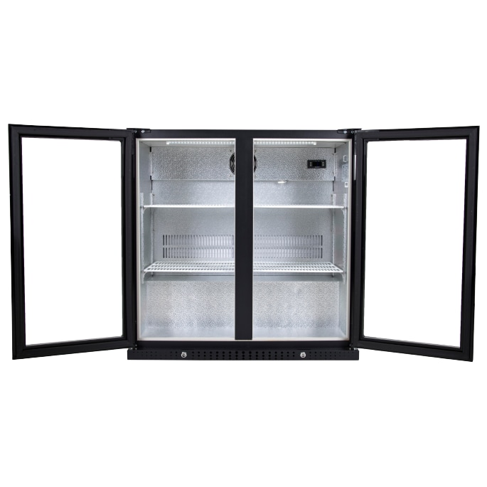 Husky C2-865-BK-NL-HU - Flessen Koelkast - Horeca - Met Glazen Deuren