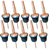 thumbnail of Vertedores de acero inoxidable para botellas de cobre - set de 10