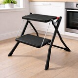 thumbnail of WellHome - Escada Dobrável com 2 Degraus 48,5x49,5x44,5cm de Aço na cor Preta